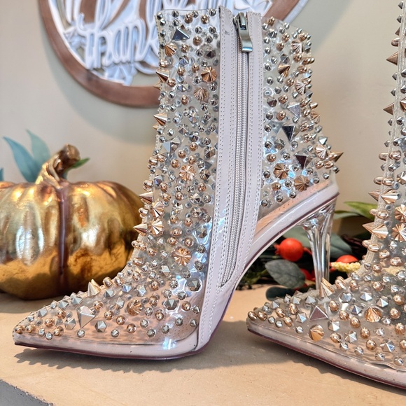 Azalea Wang "Can't Hurt Me Even If You Wanted To" Jeweled Stiletto Bootie - Picture 10 of 11